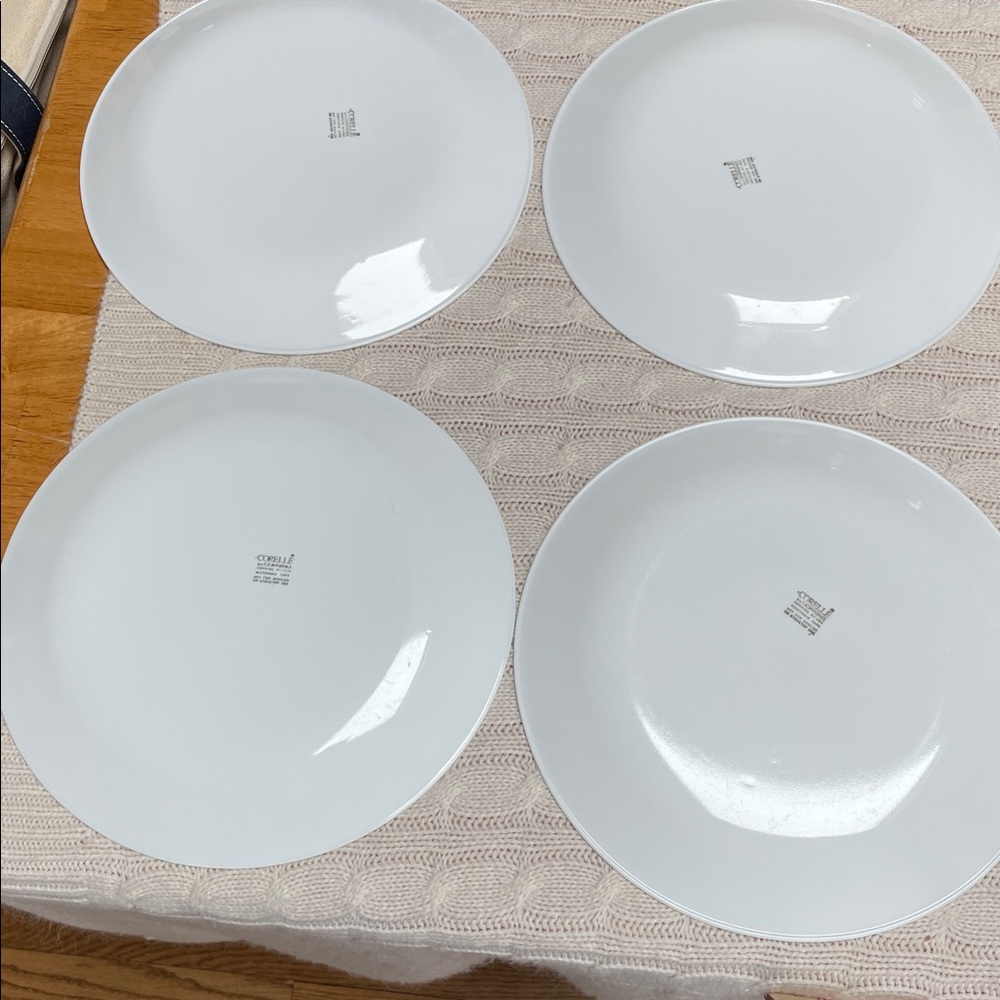 4 Corelle by Corning Classic White Frost Dinner Plate Set. Measurements in pics - Picture 4 of 9